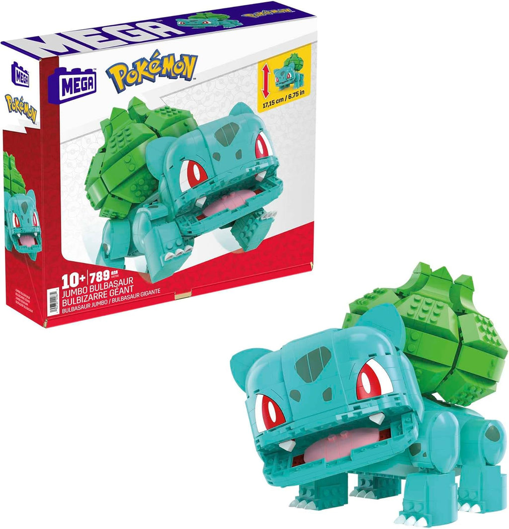 MEGA Pokemon Jumbo Bulbasaur Building Set – 355-Piece Articulated Toy