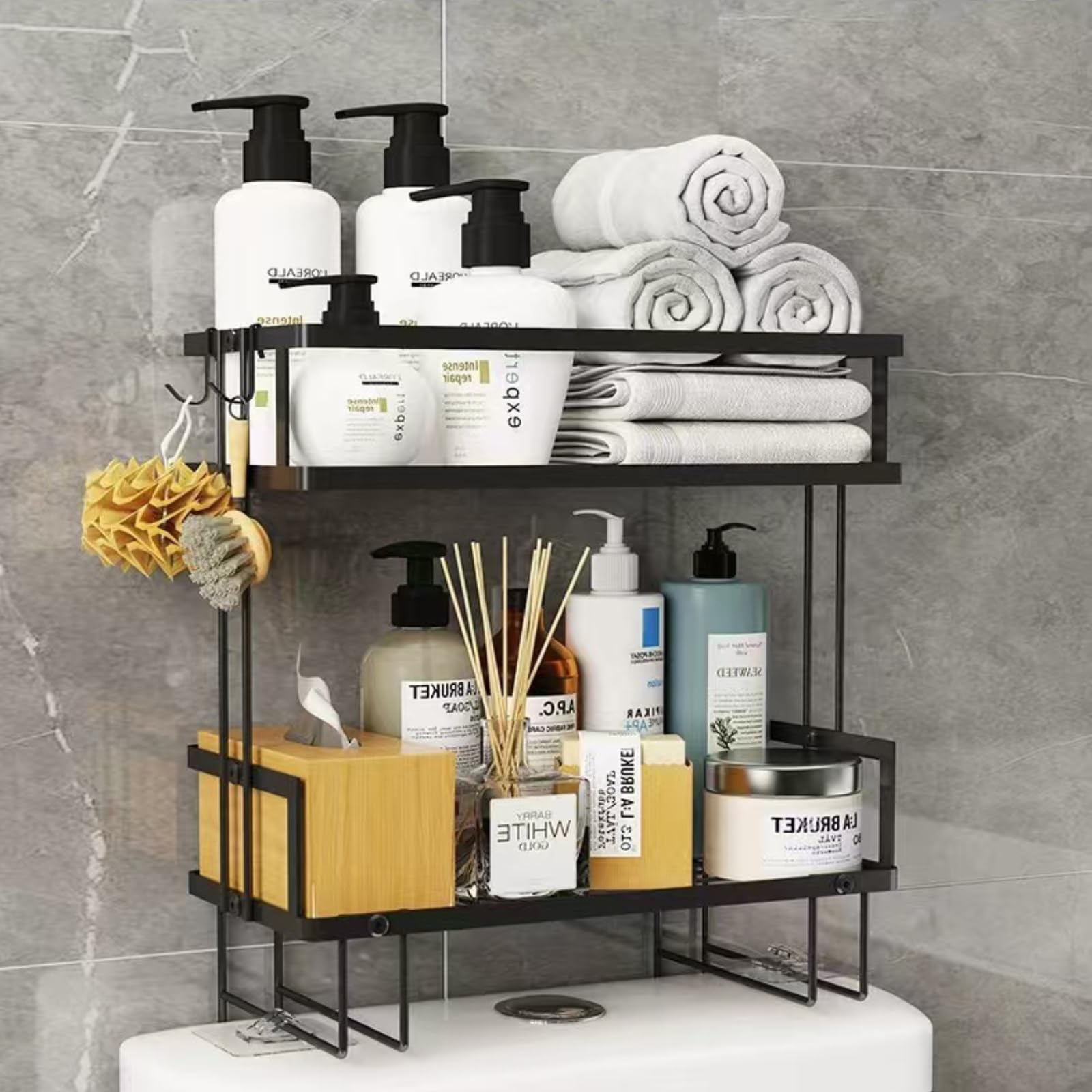 Pinkgarden Over-the-Toilet Storage Shelf | Rust-Resistant Steel Organizer