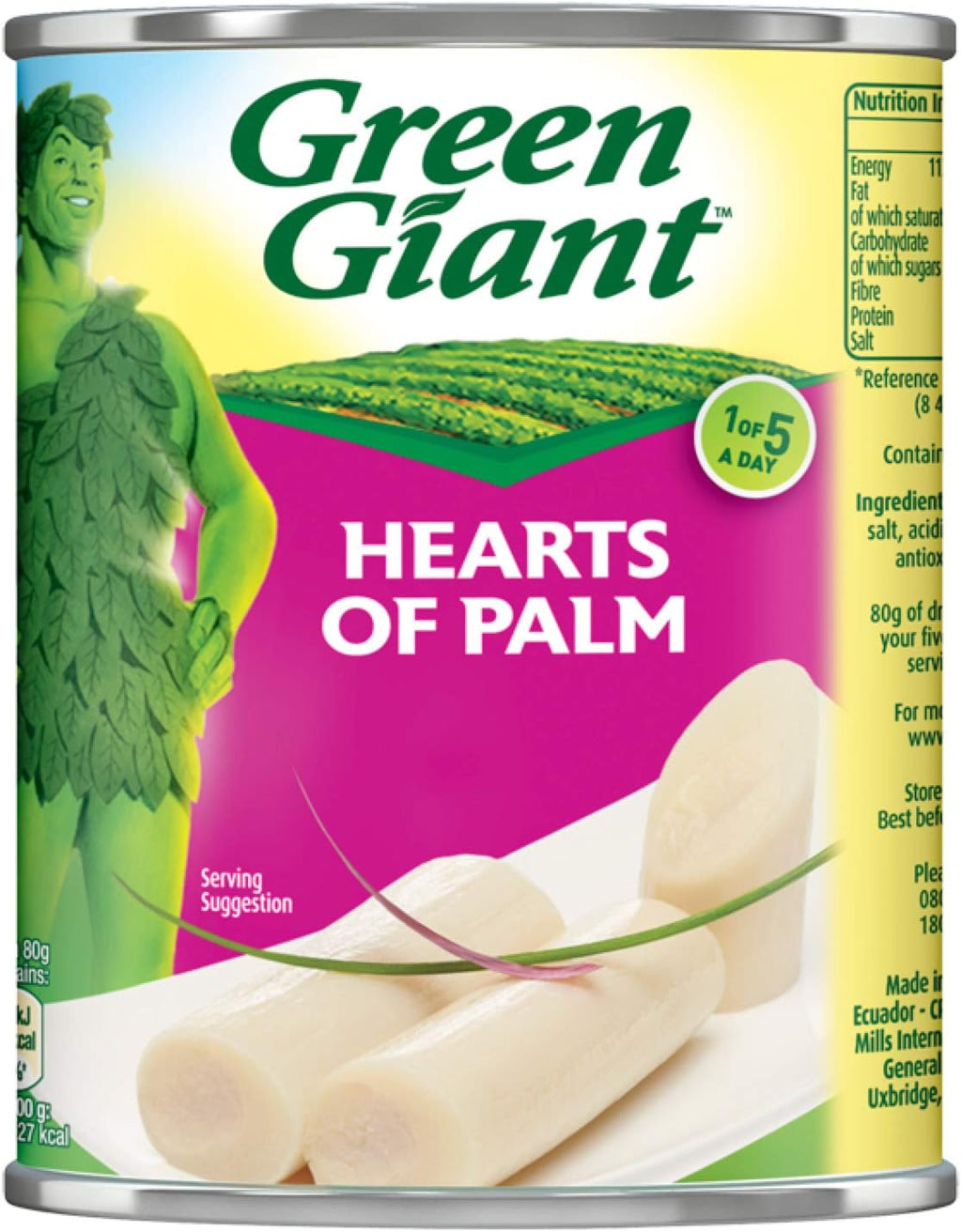Jolof Store Hearts of Palm – Canned Salad Ingredient, 400g (Pack of 12)