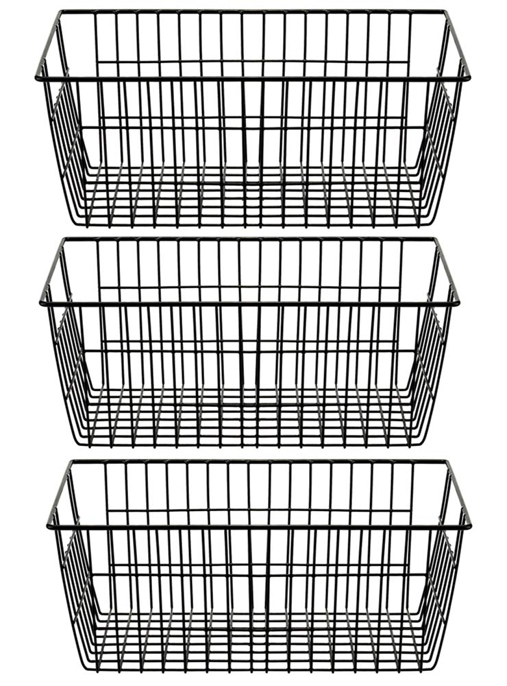 SANNO Freezer Basket Wire Organizer Storage Baskets Storage Bin Baskets for Organizing Kitchen Cabinets, Pantry, Freezer - image 1