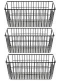 SANNO Freezer Basket Wire Organizer Storage Baskets Storage Bin Baskets for Organizing Kitchen Cabinets, Pantry, Freezer - image 1