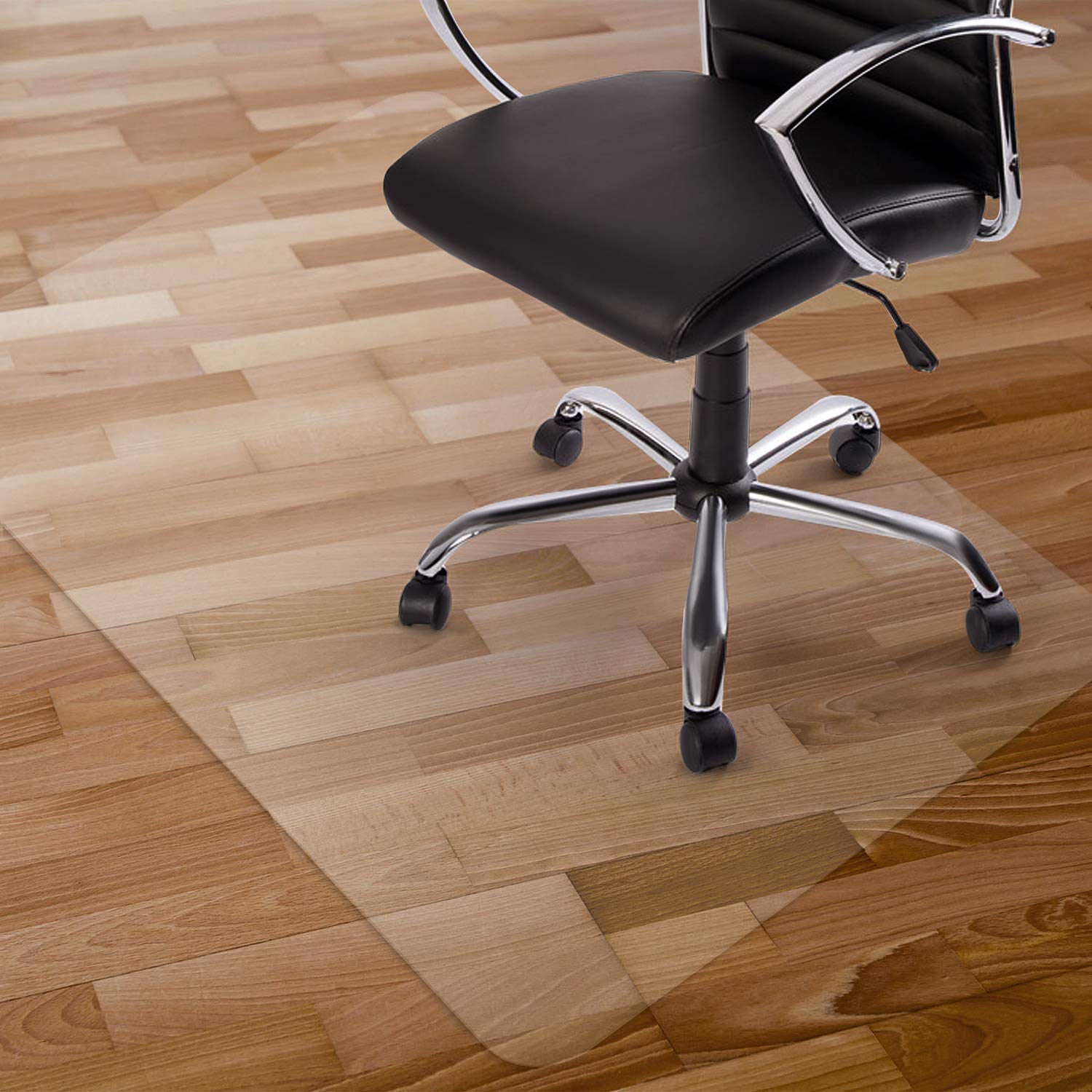 Kuyal Clear Chair Mat for Hard Floors | 120x150cm PVC Floor Protector
