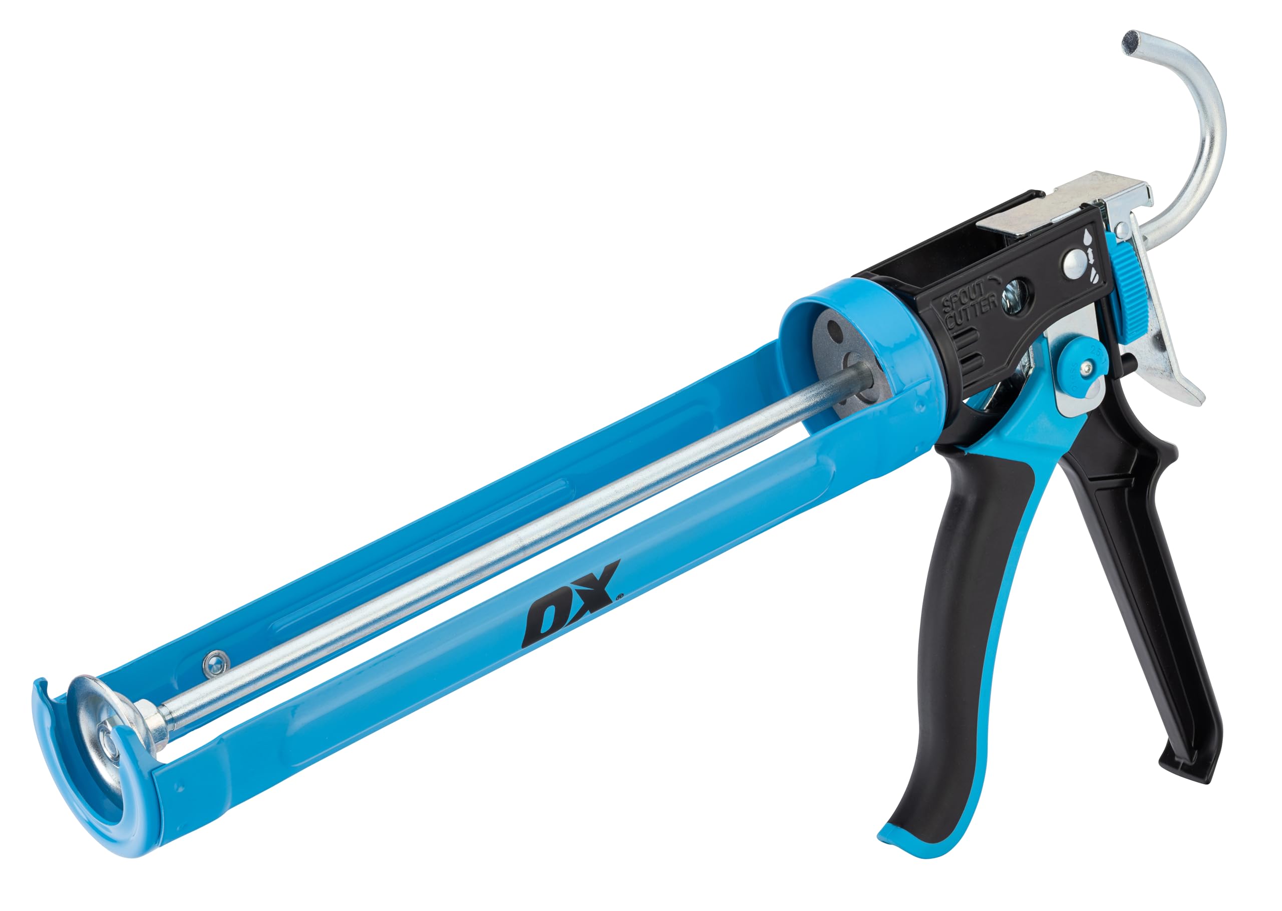 OX Heavy-Duty Caulk Gun 400mL – Dual Thrust 25:1 & 12:1 Ratios