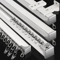 Jolof Store Aluminum Curtain Track – 15Ft Heavy Duty Ceiling & Wall Mount