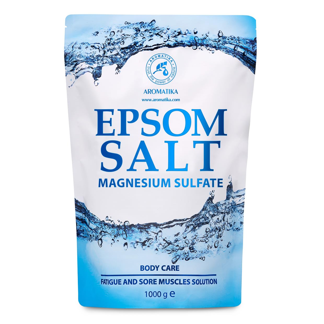 Epsom Bath Salts | 1kg Pure Magnesium Sulphate Muscle Soak