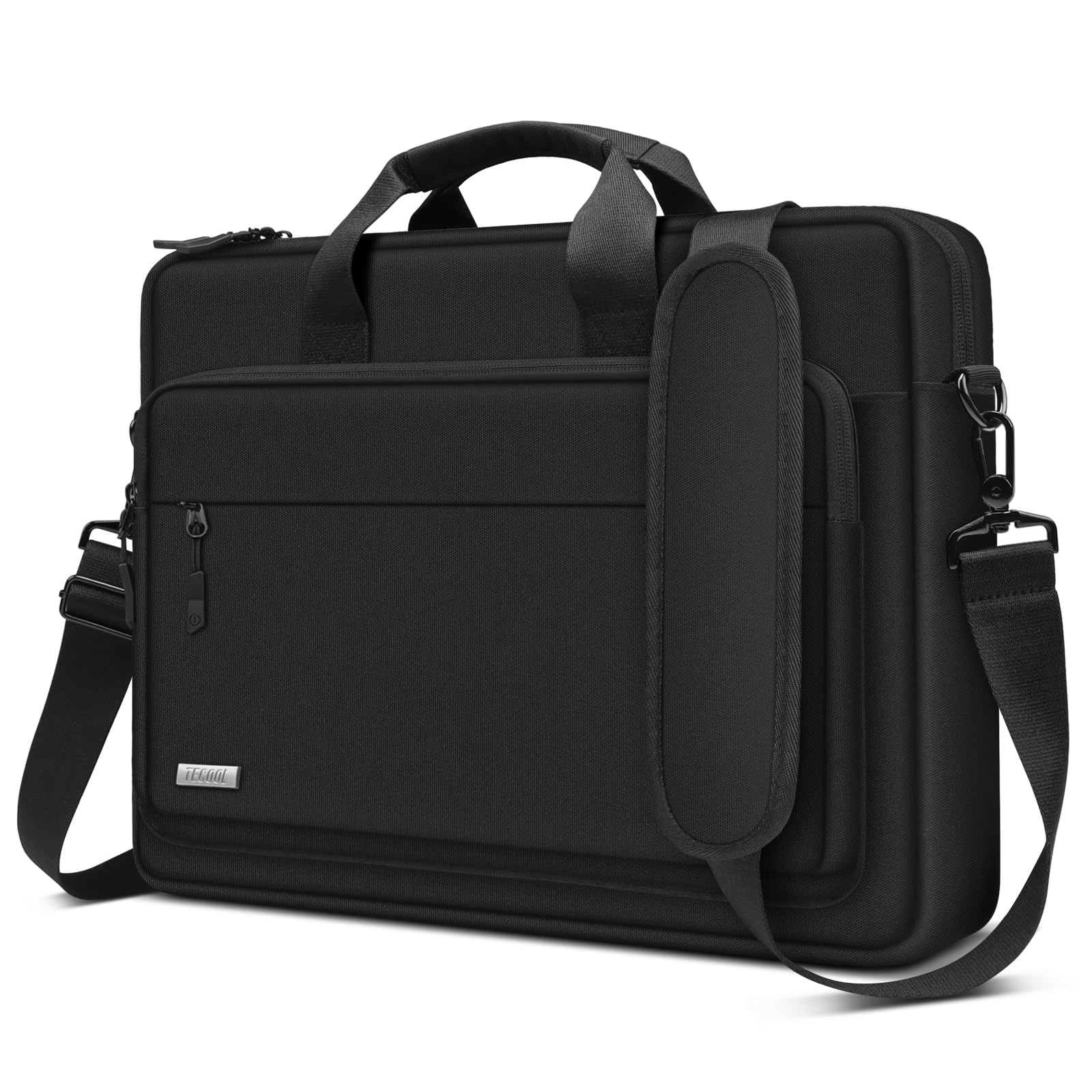 TECOOL 17.3 Inch Laptop Bag – Waterproof Business Messenger Briefcase