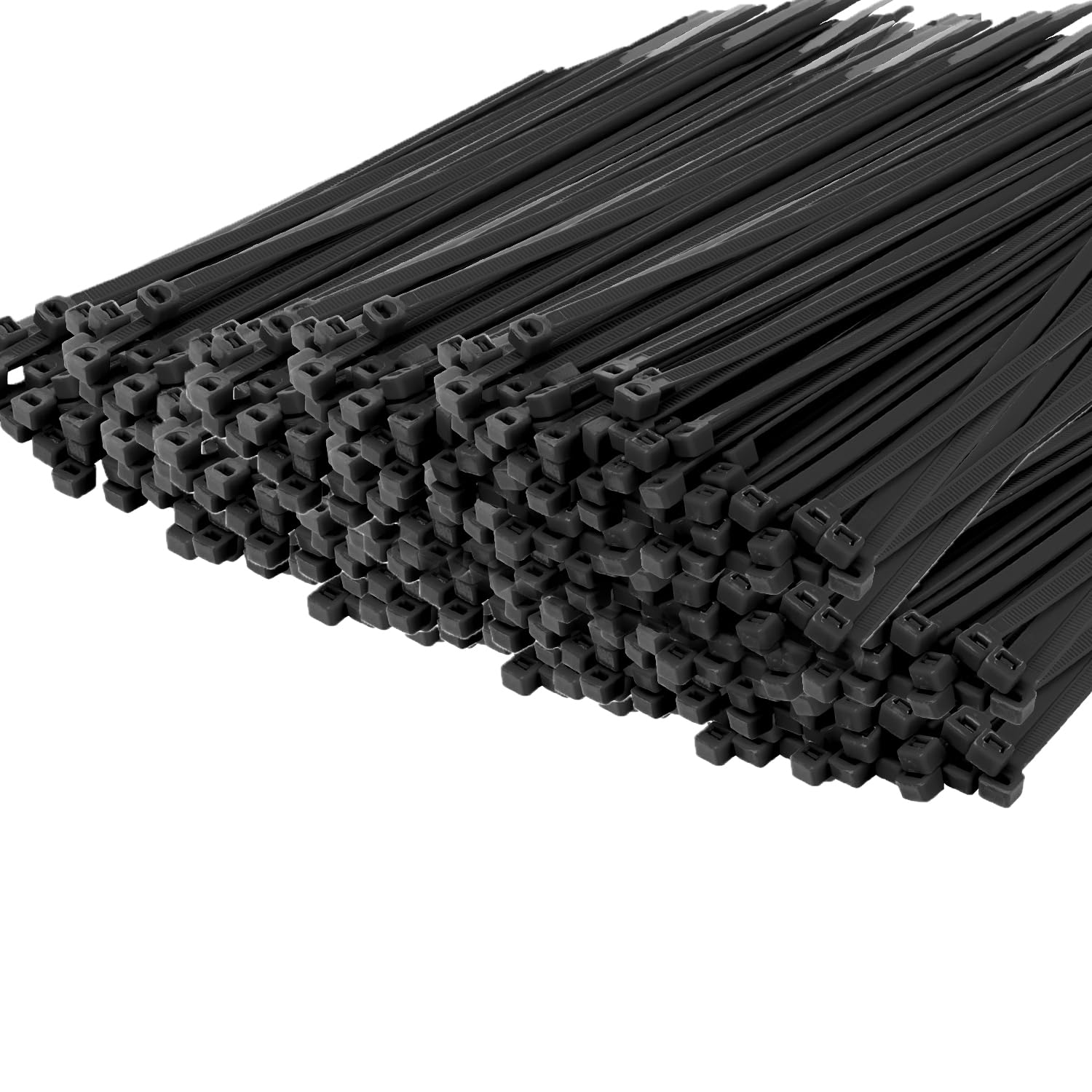 Armpow 500PCS Heavy Duty Nylon Zip Ties - 300mm Self-Locking Cable Ties