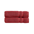 Christy Chroma Red Bath Sheets - Set of 2 Heavyweight 675GSM Cotton