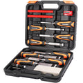 Ezkamfort 13-Piece Woodworking Chisel Set with Honing Guide & Stone