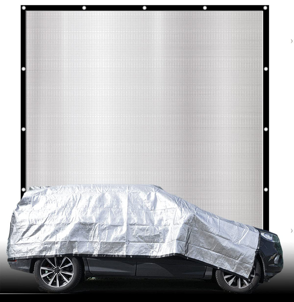 AMANKA 2x2m Aluminet Shade Cloth – 99% Sun Block Heat Reflective Net