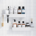 Kitsure 2-Pack Rustproof Shower Caddy – Drill-Free Adhesive Bathroom Shelves