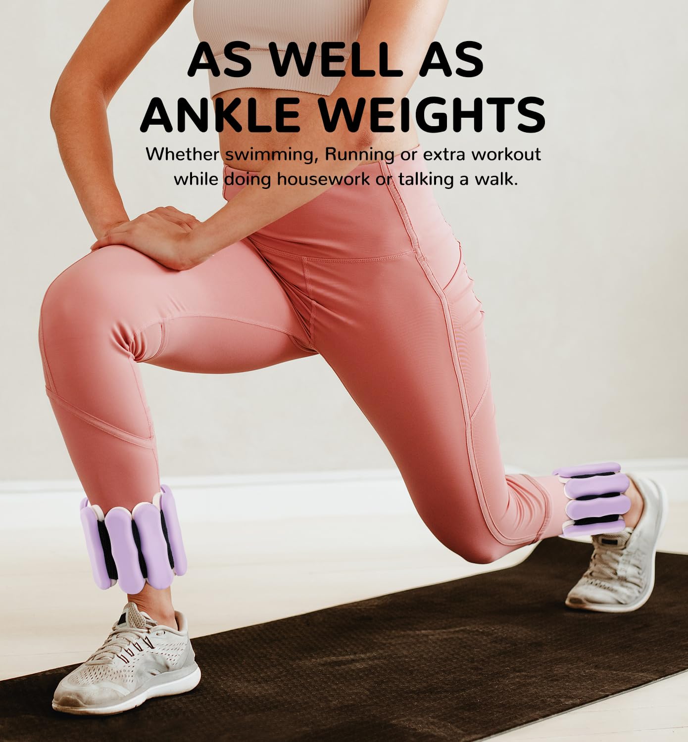 Jolof Store Adjustable Wrist and Ankle Weights - 1.5kg Pair in Grey
