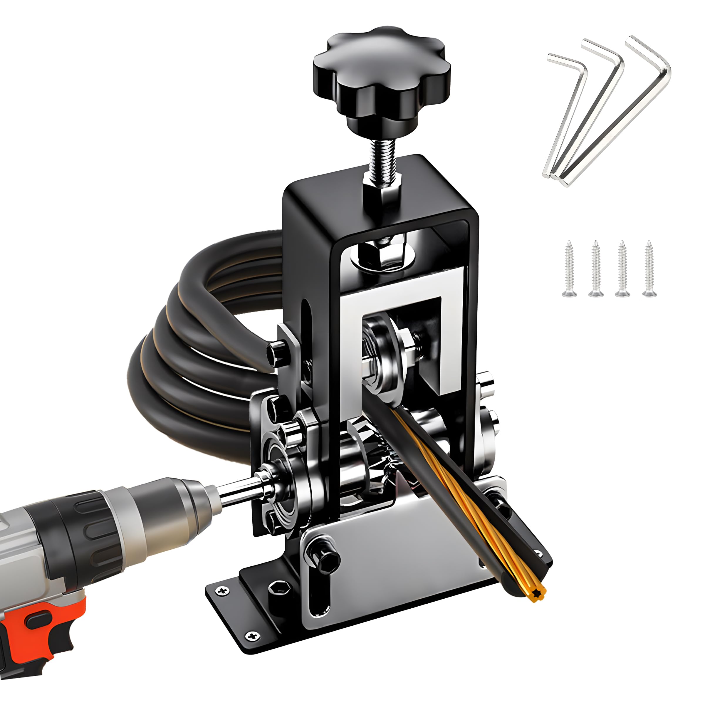 Portable Wire Stripper Machine – 0.4-2.5CM Drill Powered