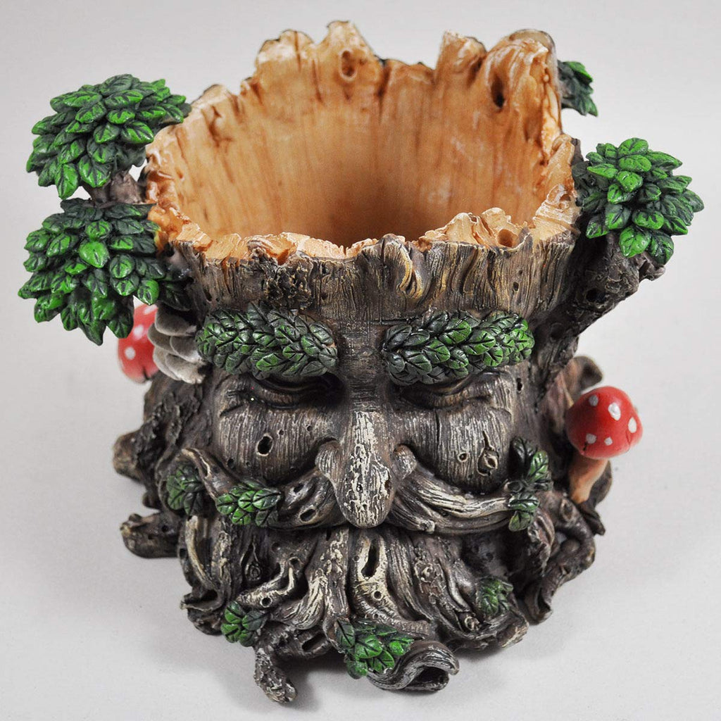 Jolof Store Tree Ent Face Garden Planter | Greenman Polyresin Pot 15cm