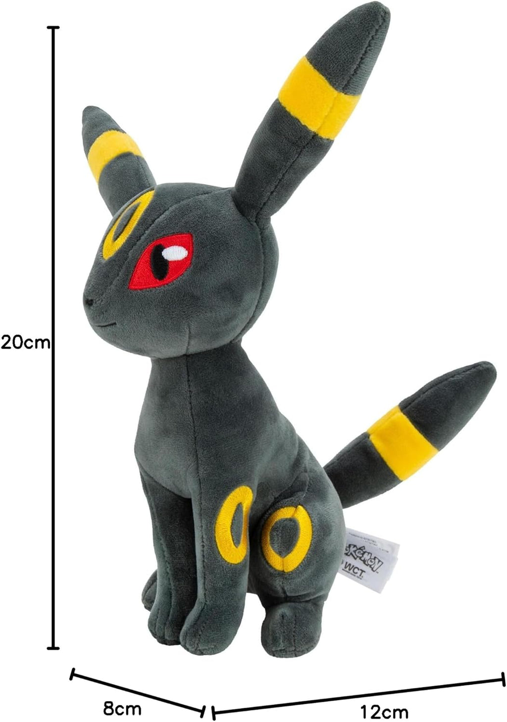Snaps Pokemon Umbreon Plush – 8-Inch Collectible Soft Toy Figure