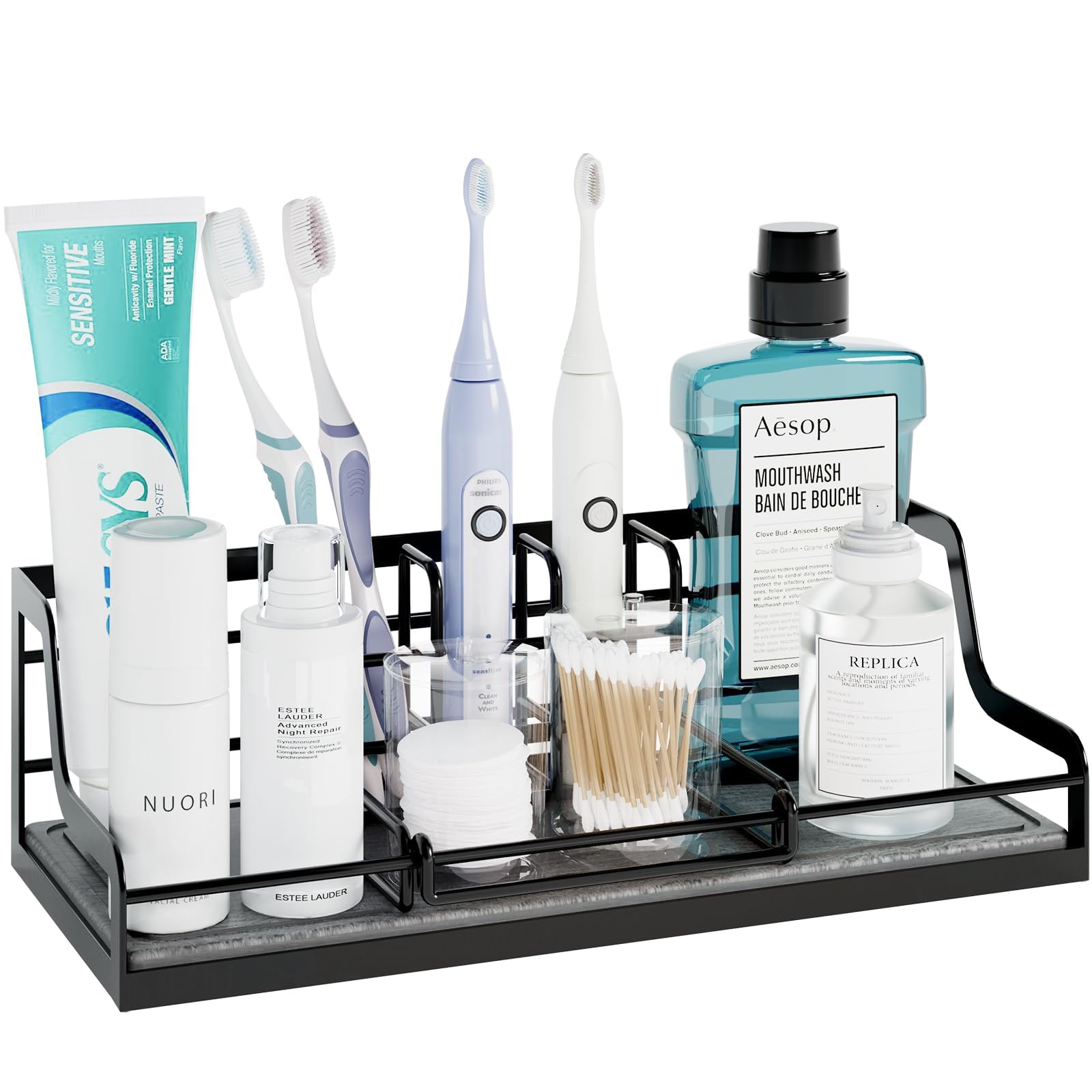 THYGIFTREE Diatomite Toothbrush Holder | 6-Slot Instant-Dry Organizer
