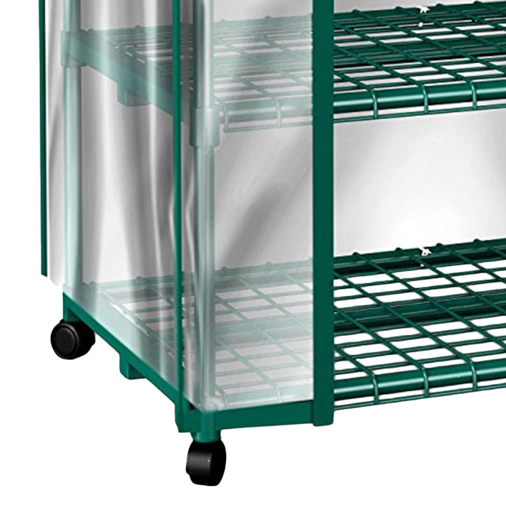 Home-Complete 4-Tier Mini Greenhouse | Portable Indoor Outdoor Steel Frame