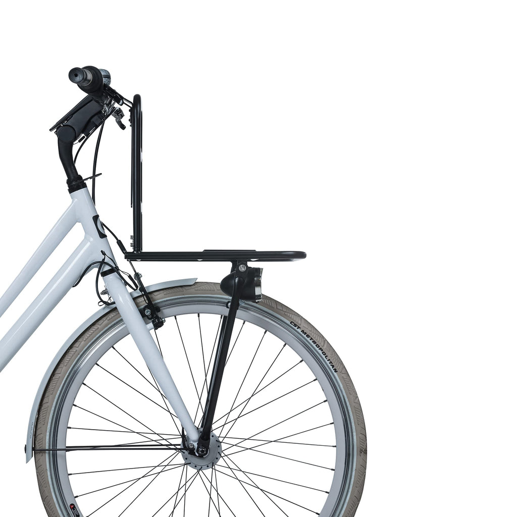 Basil Memories Front Carrier Bike Rack – 26-28 Inch, 10kg Load, Black