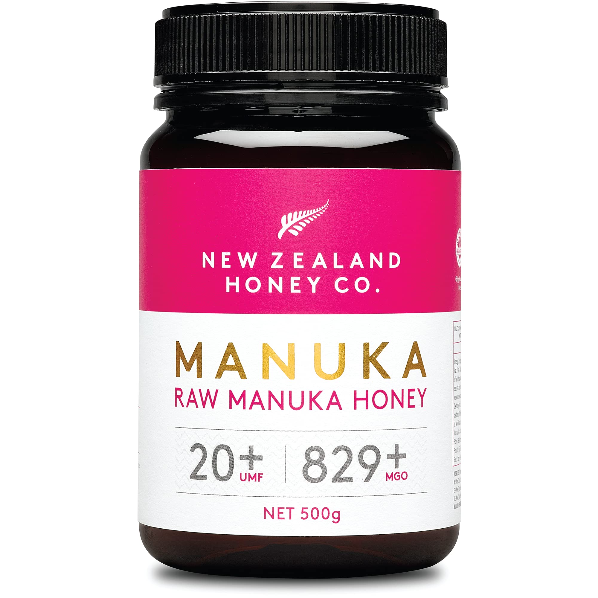 New Zealand Honey Co. Raw Manuka Honey UMF 20+ MGO 829+ | 500g