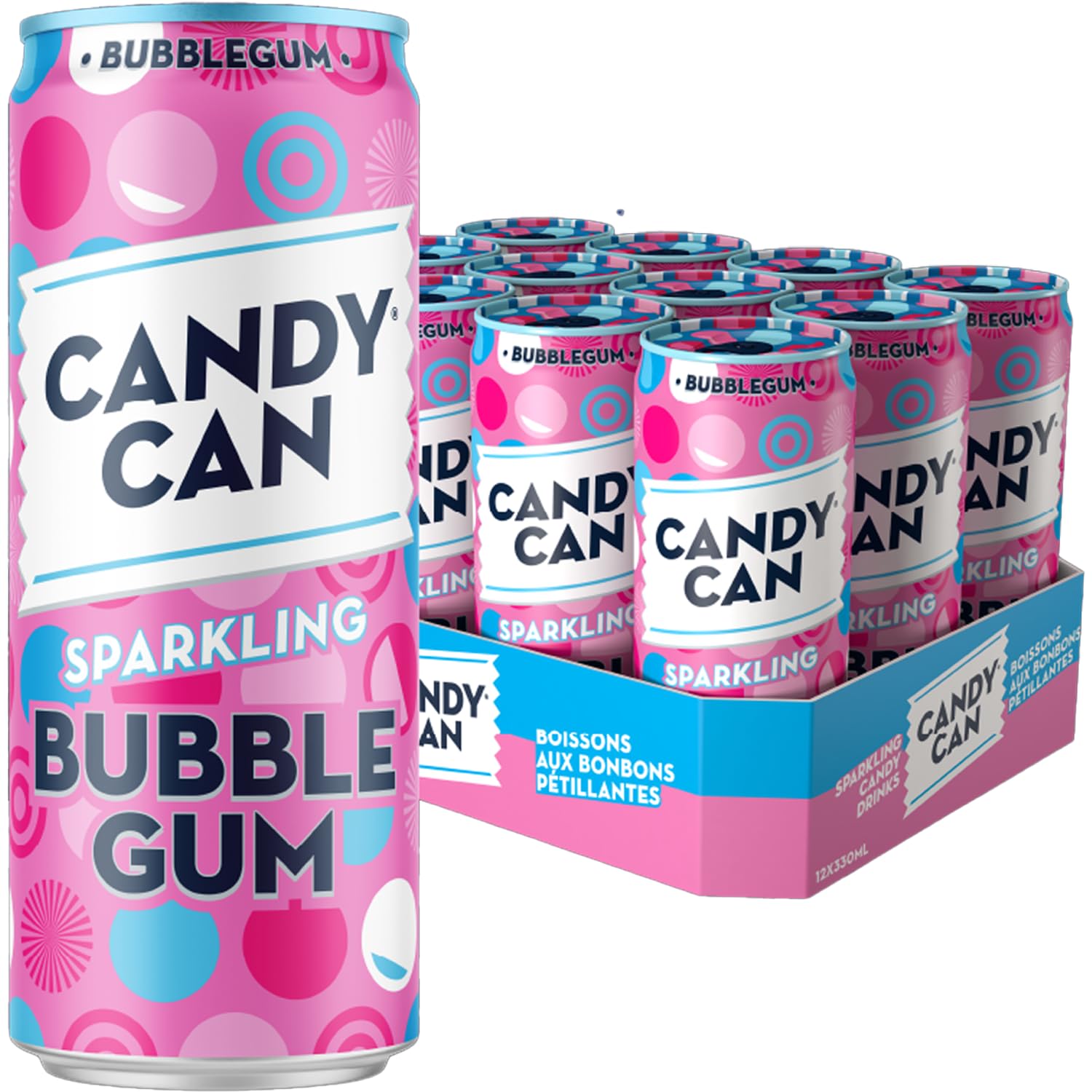 Candy Can Sparkling Soda - Sugar Free Keto Fizzy Drinks - 12 x 330ml