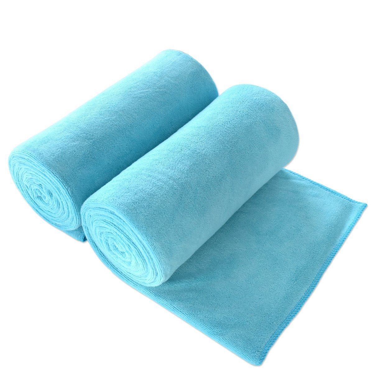 JML Microfiber Bath Towel Set – 2 Pack Quick-Dry Absorbent Sports Towels