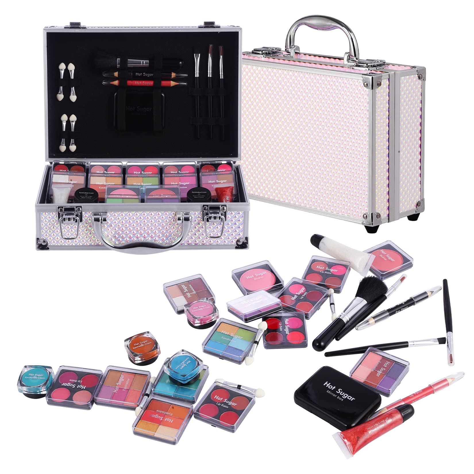 Hot Sugar Girls Makeup Set – 80pc Starter Cosmetics Kit (Mermaid)