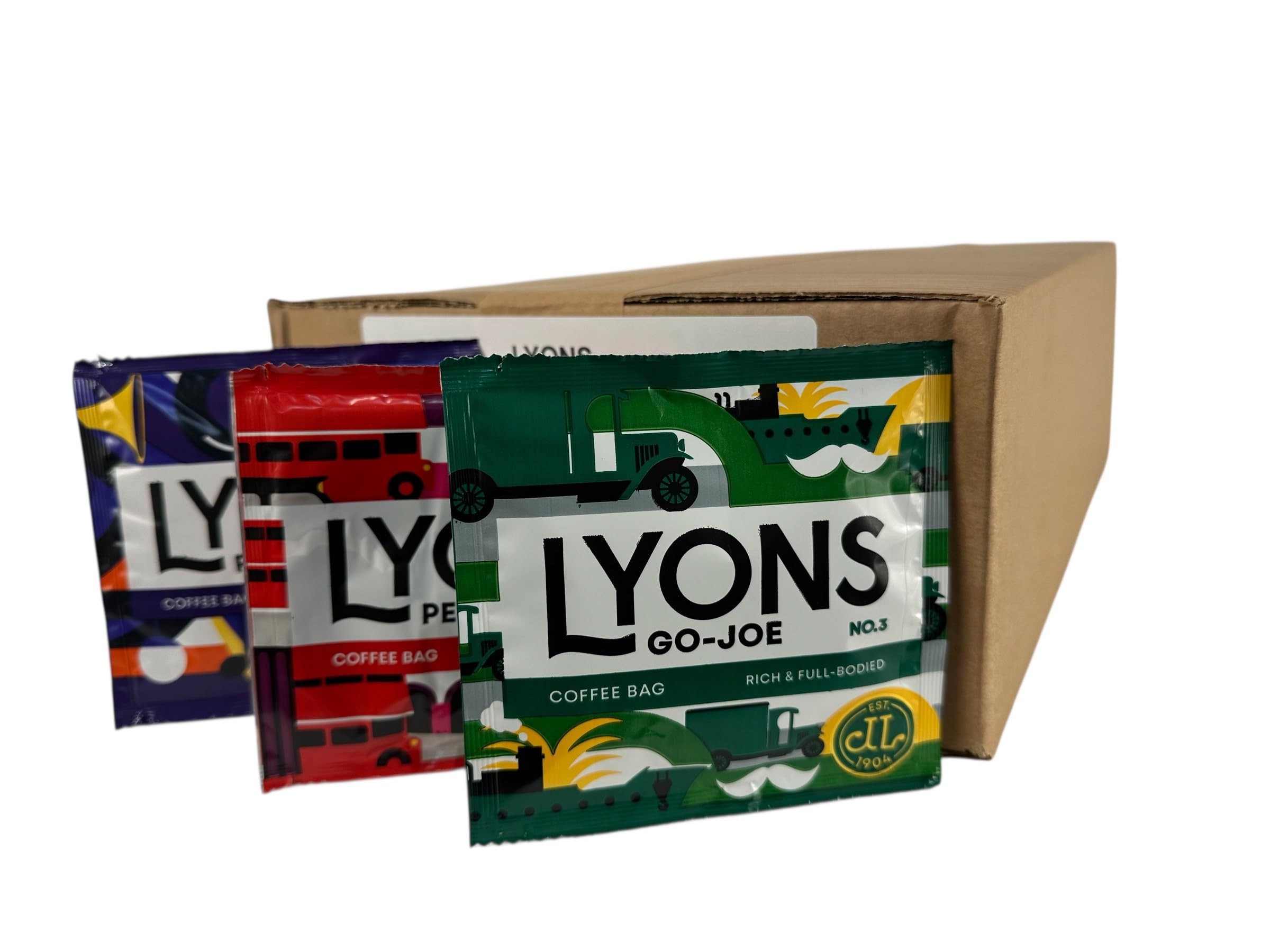 Lyons Mixed Coffee Bags - 60 Individually Sealed Ground Coffee Bags