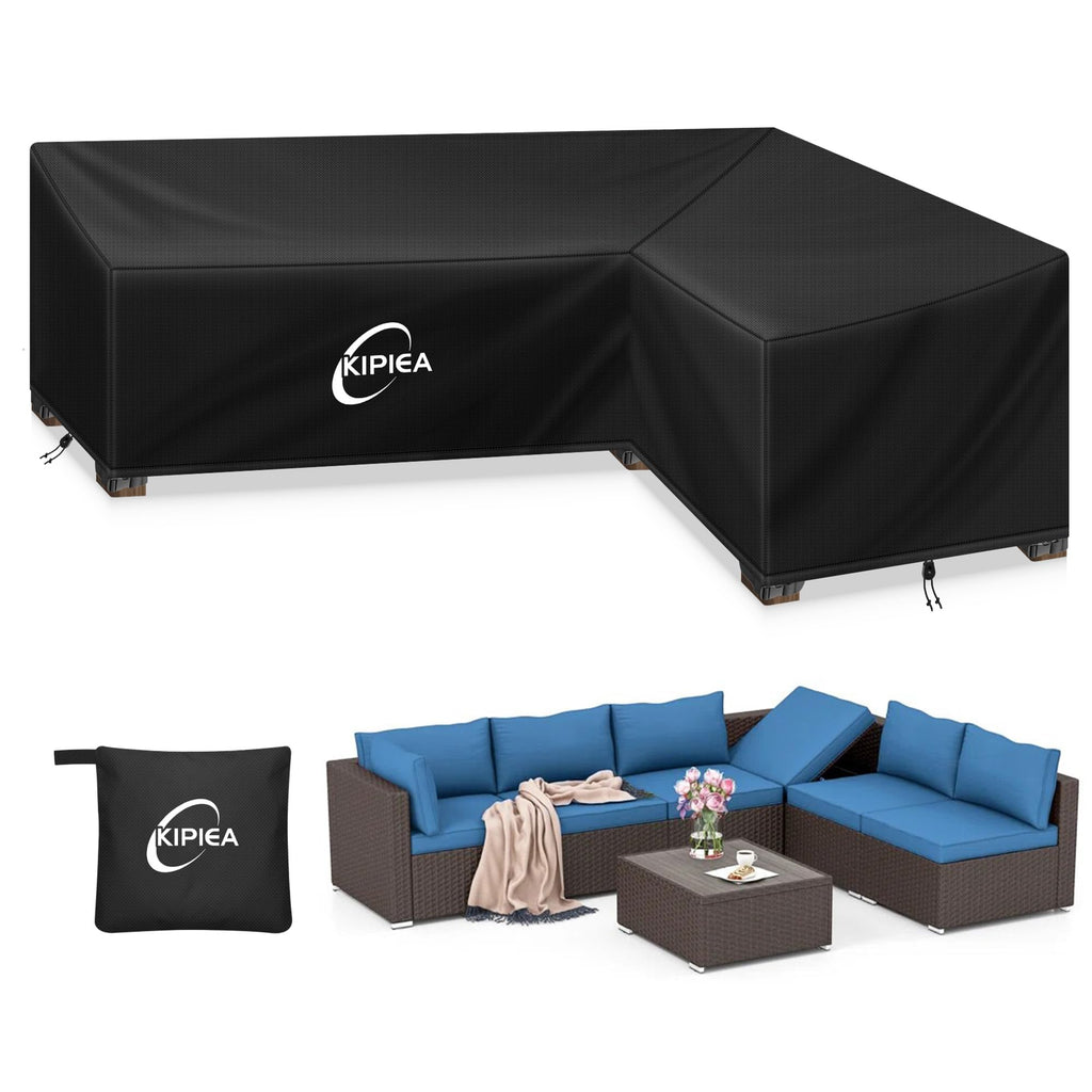 Kipiea L-Shaped Garden Furniture Cover | 420D Waterproof Oxford Fabric