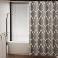 AwmnSrman Grey Shower Curtain - Waterproof Polyester with 12 Hooks