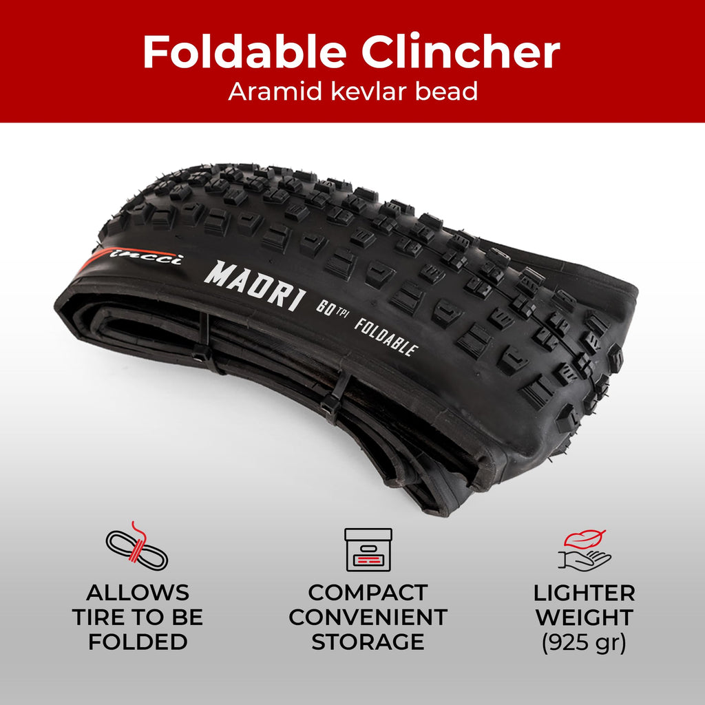 Fincci 29 x 2.25 MTB Foldable Tires – Pair with Puncture Protection