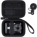Khanka Hard Travel Case for Kodak PIXPRO FZ55 FZ45 FZ43 – Black