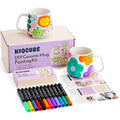 Kiocure Ceramic Cup Painting Set – DIY Porcelain Mug Kit with 12 Pens