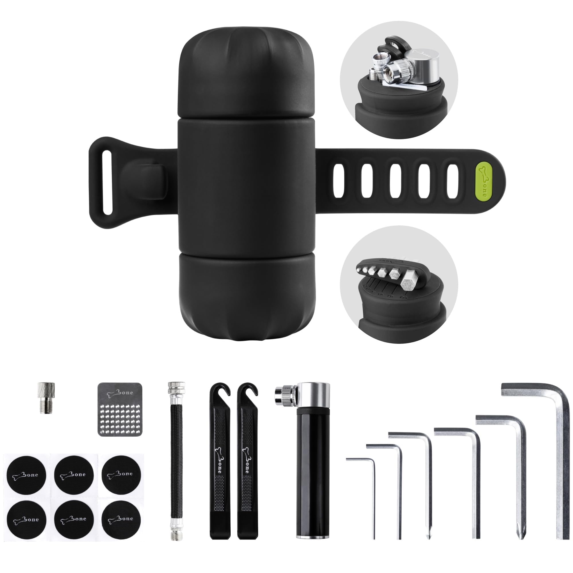 Bone 14-in-1 Portable Bike Repair Capsule – MTB & Road Tool Kit