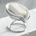 Dobbyby Ceramic Leaf Soap Dish – Self-Draining Bar Soap Holder for Shower