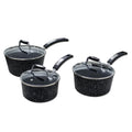 Scoville Neverstick 3-Piece Non-Stick Saucepan Set | Induction Ready