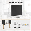 2-Pack Felt Desk Dividers, Clamp-On Privacy Panels, 60 x 60 cm, Dark Grey