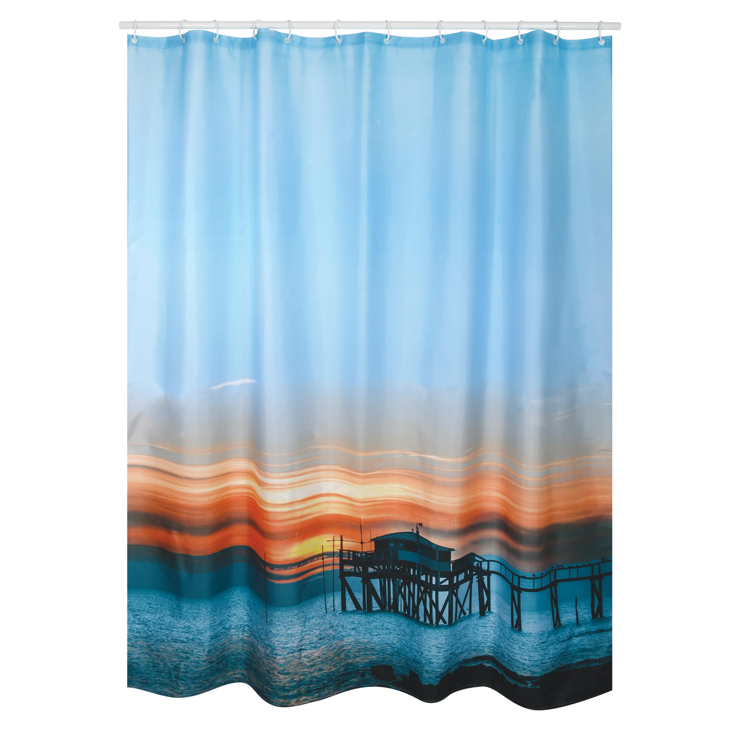 MSV Anti-mould Shower Curtain | Waterproof Polyester Sunset 180x200cm