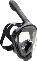 Cressi Java Full Face Snorkel Mask – Anti-Fog Silicone – Black, L/XL