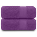 GC Gaveno Cavailia Egyptian Cotton Bath Sheets | 700 GSM Purple - 2 Pack