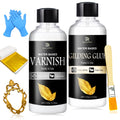 Jolof Store Gold Leaf Gilding Kit – 100 Sheets, Adhesive & Varnish Set