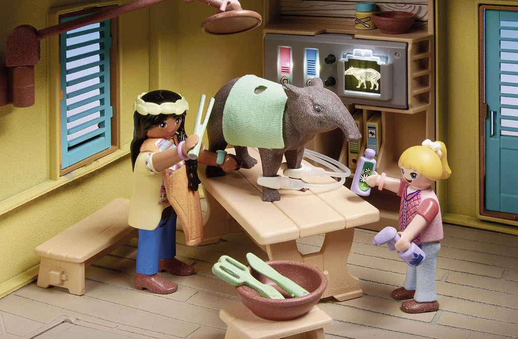 Playmobil Wiltopia Animal Clinic Research Base 71007 | Jungle Playset