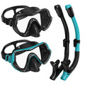 G2RISE SN02 Snorkel Set – Anti-Fog Scuba Mask & Dry Snorkel Gear (2-Pack)