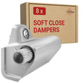 LouMaxx Softclose Cabinet Door Damper – Grey Furniture Retrofit Kit