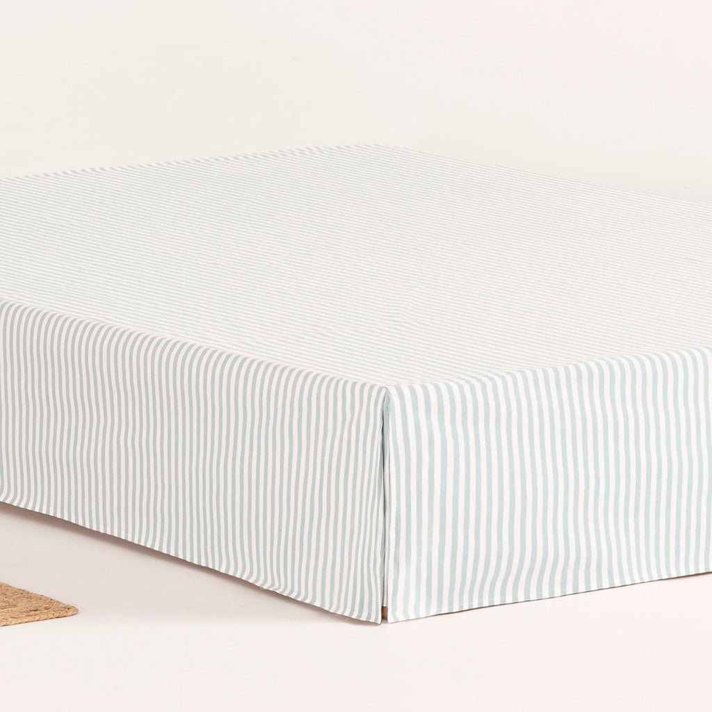 Bed Cover 105 x 190/200 cm Bed Base Cover 105 cm – Water Stripes - image 4