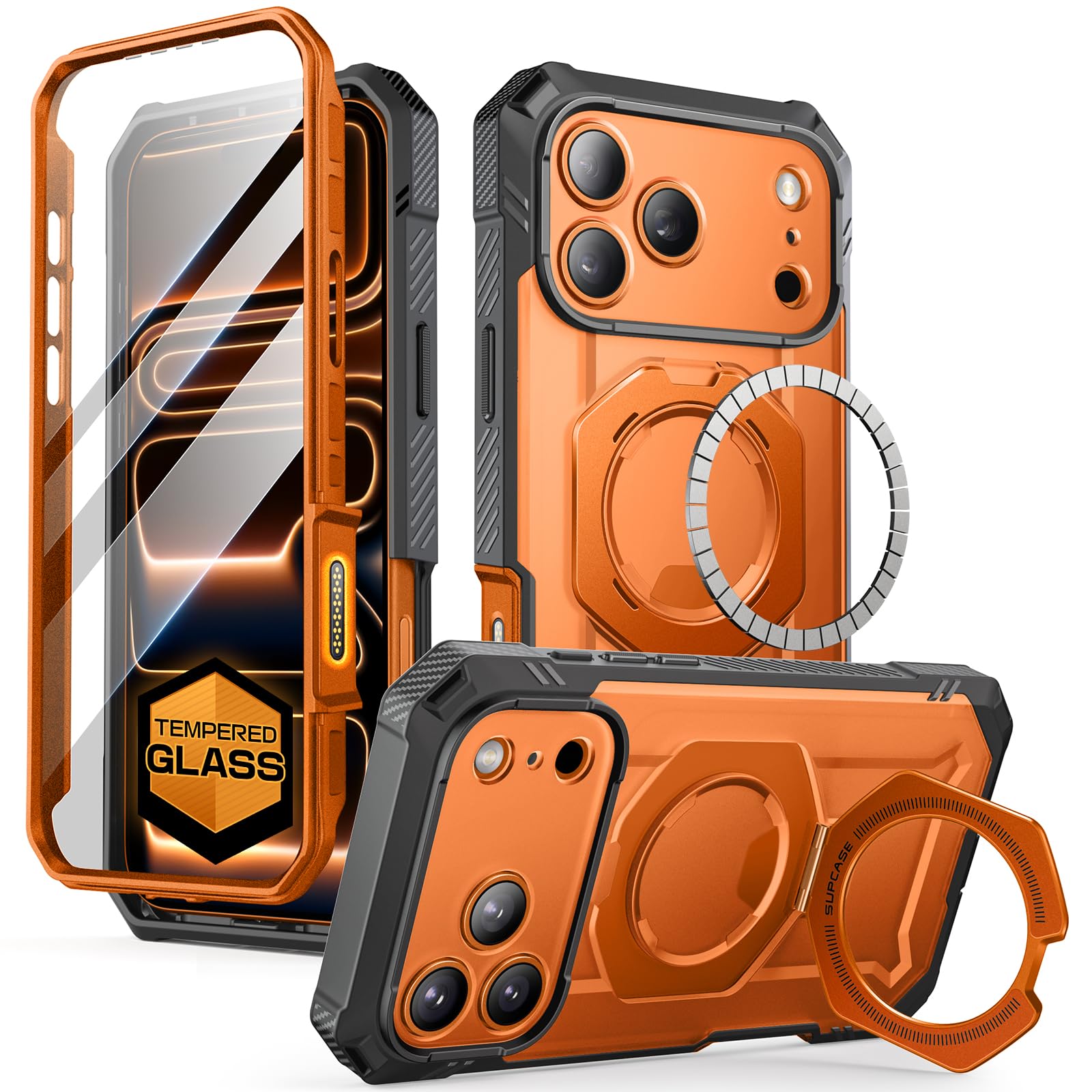 SUPCASE iPhone 17 Pro Max Case – UBGrip Pro MagSafe Heavy Duty Coral