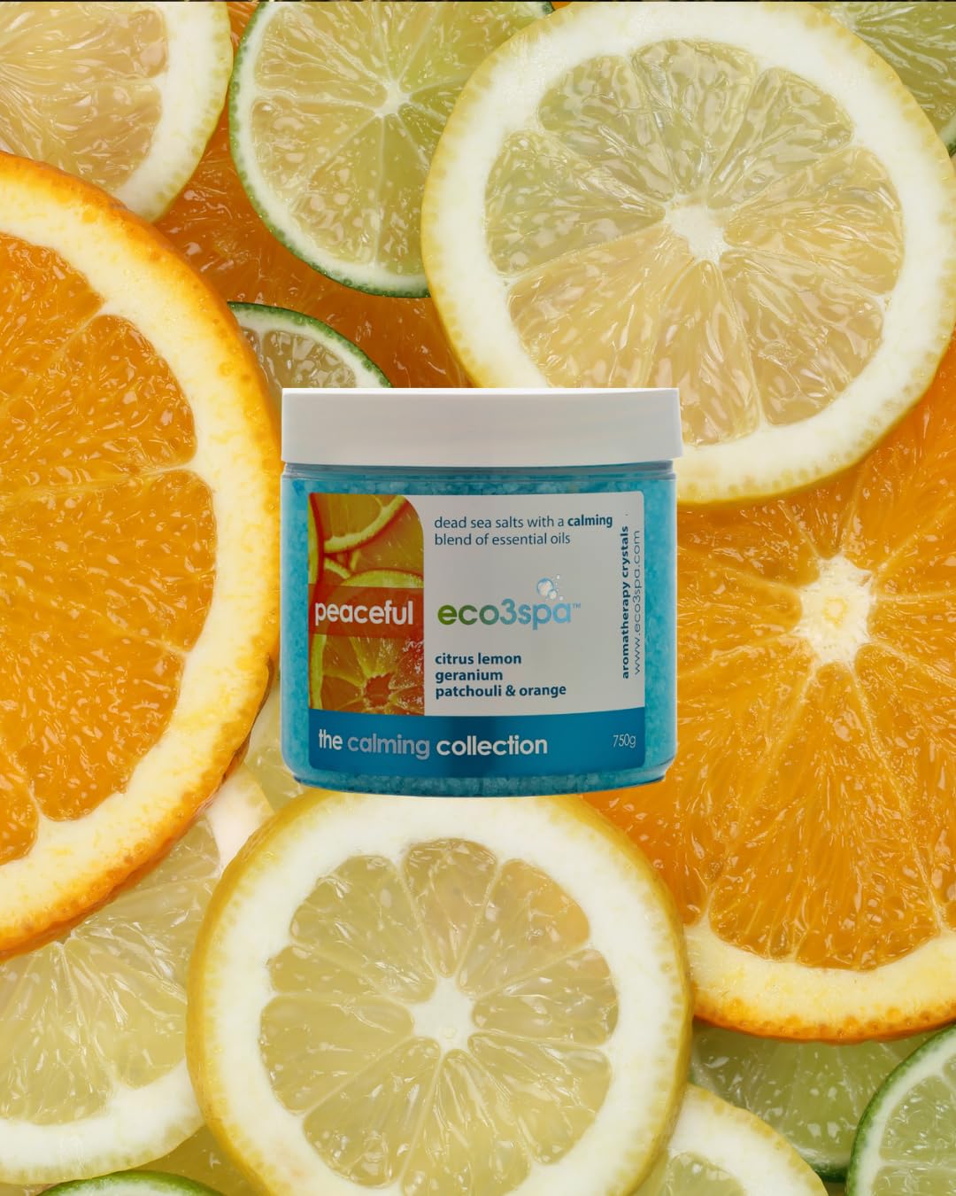 eco3spa Hot Tub Aromatherapy Crystals | Natural Dead Sea Salt - Peaceful
