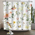Floral Shower Curtain | 180x200cm Waterproof Polyester