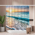 Beach Sunrise Shower Curtain – Waterproof Polyester, 180x180cm
