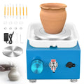 Mini Pottery Wheel - 2000RPM Adjustable Speed Kit with Tools
