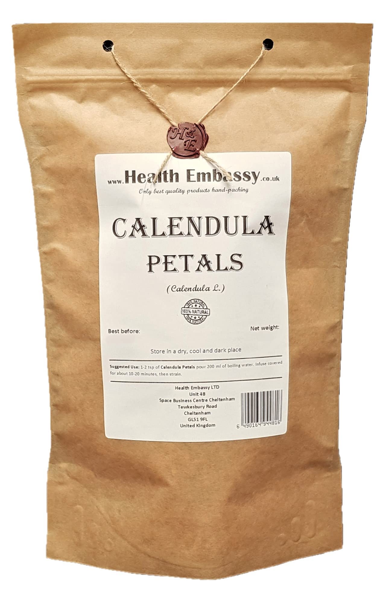 Health Embassy Calendula Petals – Marigold Loose Herbal Tea (50g)